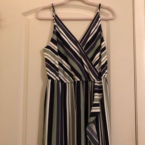 Vertical striped dress